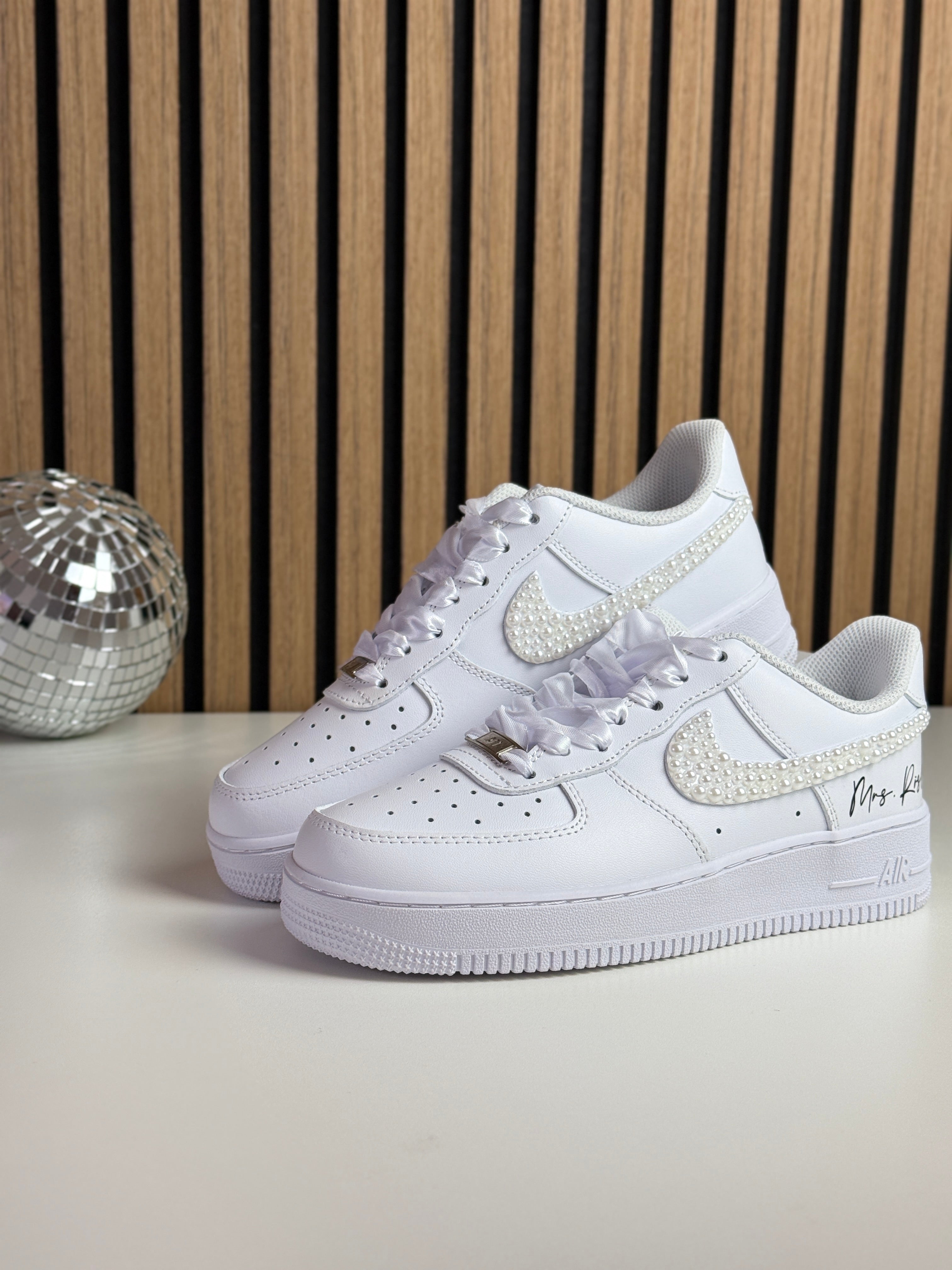 Brautsneaker personalisiert Nike AirForce One