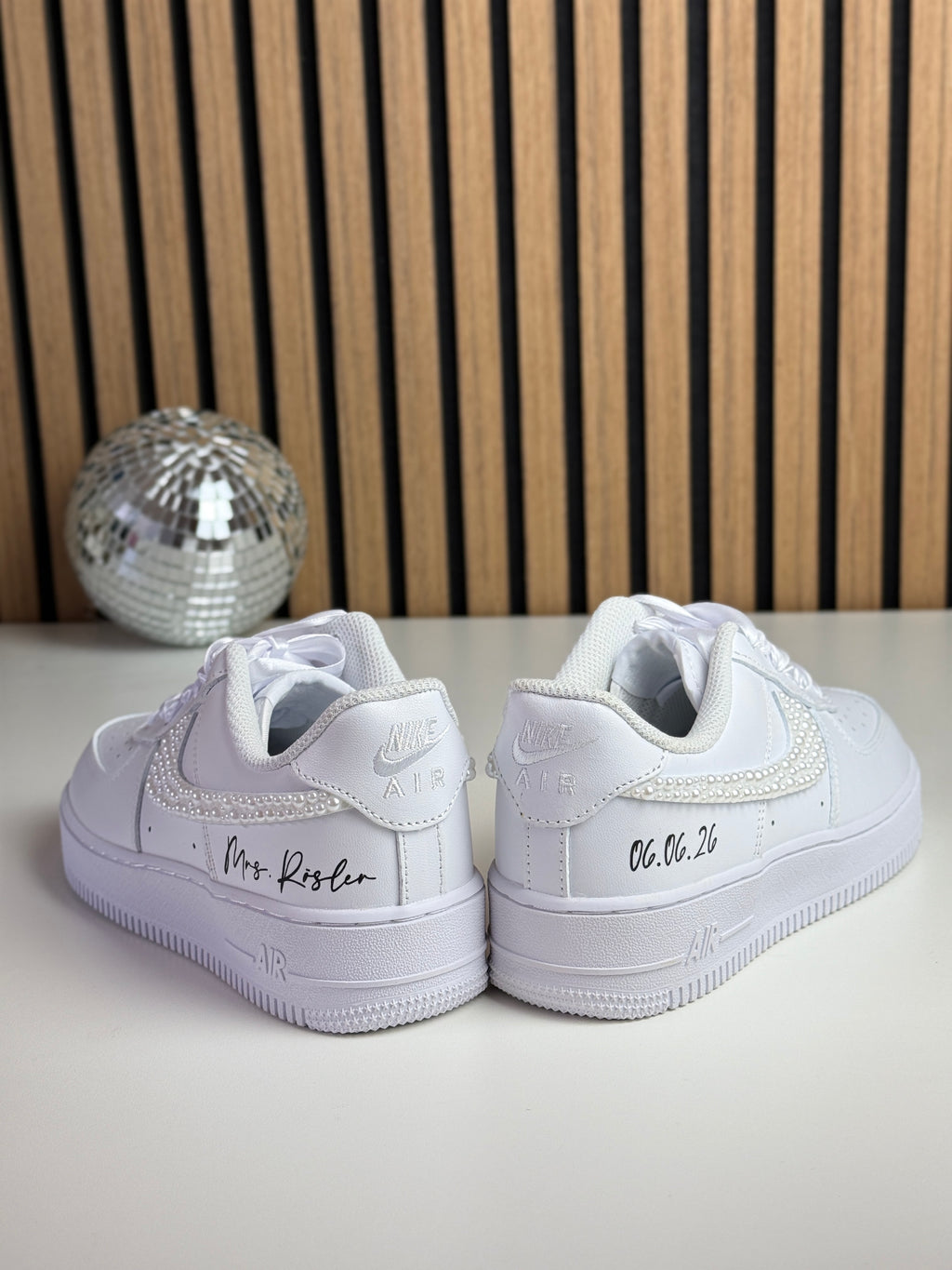 Brautsneaker personalisiert Nike AirForce One