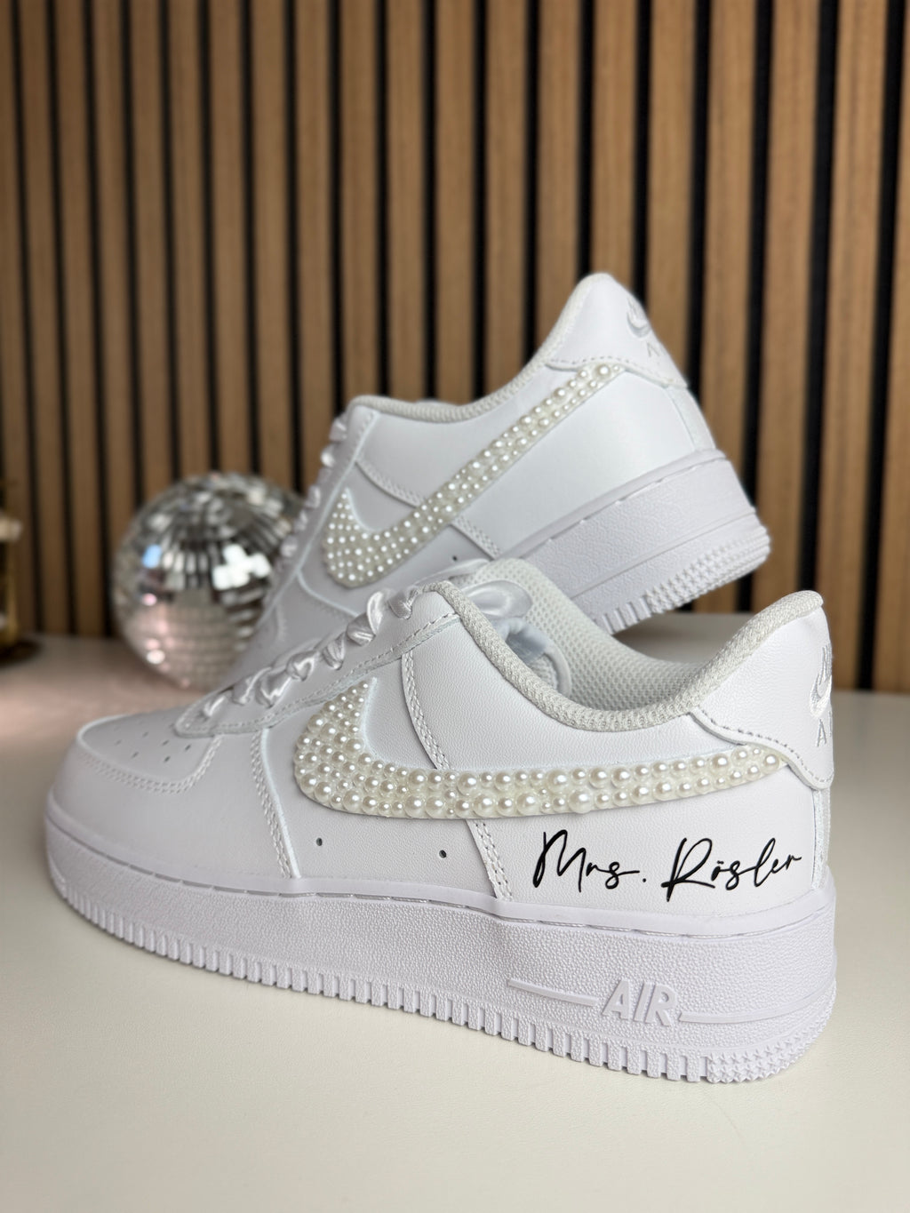 Brautsneaker personalisiert Nike AirForce One