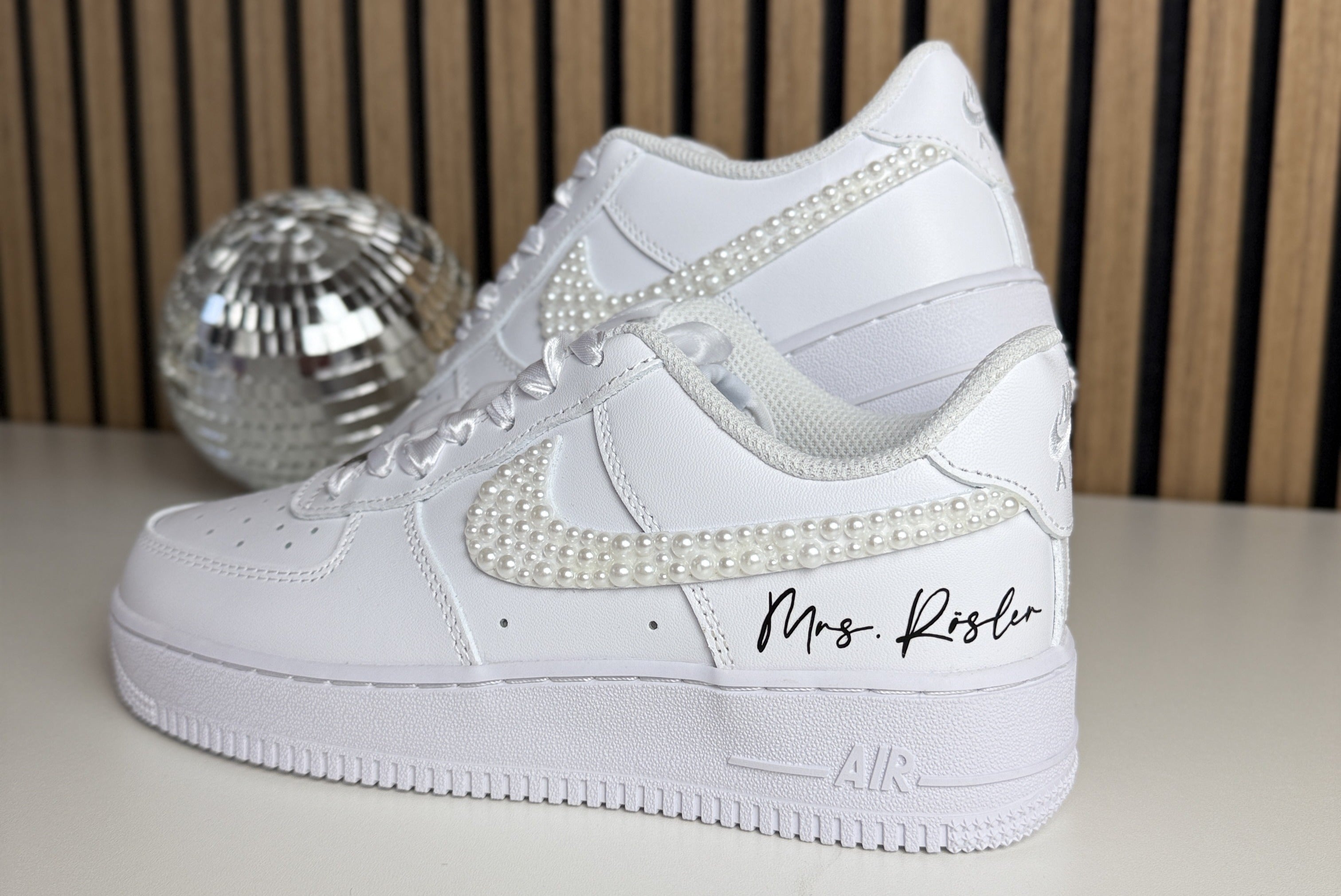 Brautsneaker personalisiert Nike AirForce One