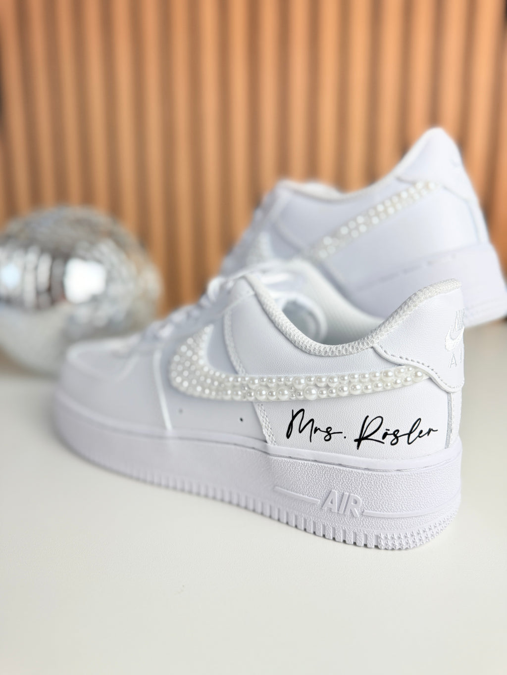 Brautsneaker personalisiert Nike AirForce One